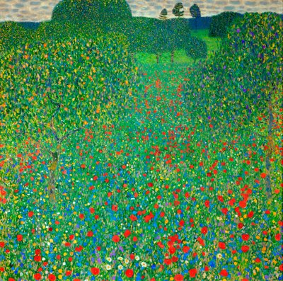 Campo da papoila, 1907 de Gustav Klimt