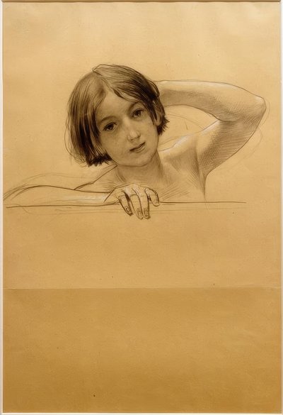 Retrato de uma criança de Gustav Klimt