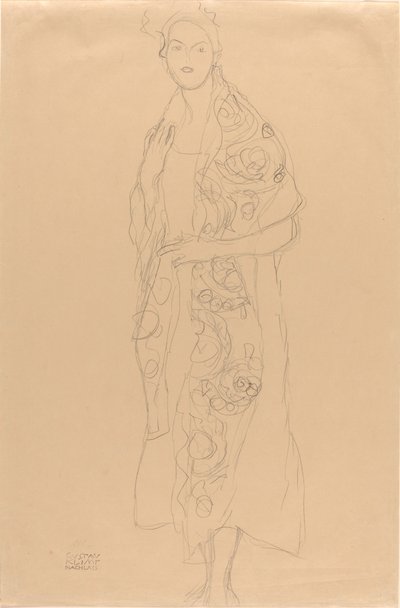 Retrato de uma mulher de Gustav Klimt