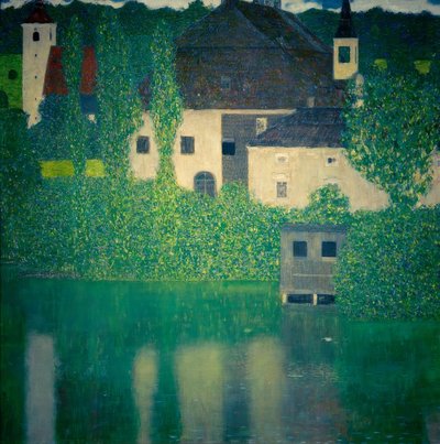 Câmara do castelo no Attersee I de Gustav Klimt
