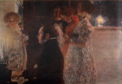 Schubert ao piano de Gustav Klimt