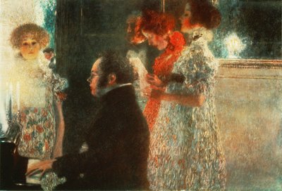 Schubert ao piano de Gustav Klimt