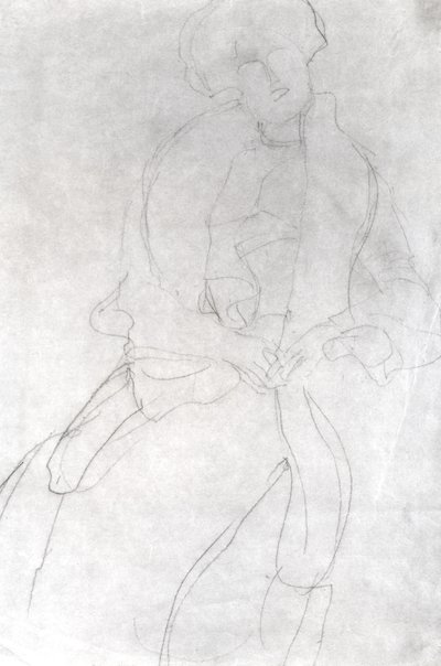 Mulher sentada com Boa (Adele Bloch-Bauer) de Gustav Klimt