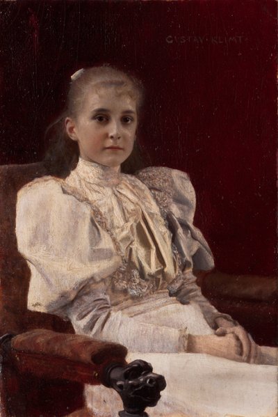 Rapariga sentada de Gustav Klimt
