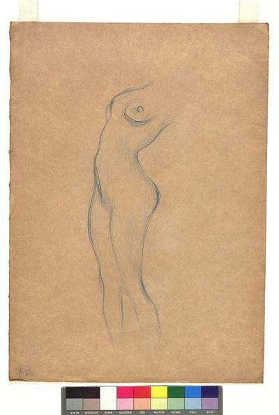 Studie zu einem stehenden weiblichen Akt nach links de Gustav Klimt