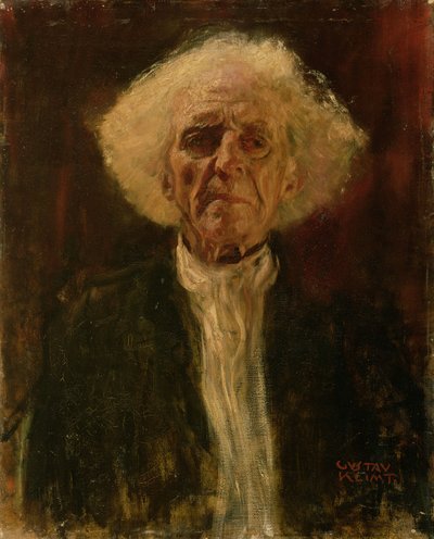 Estudo da Cabeça de um Homem Cego de Gustav Klimt