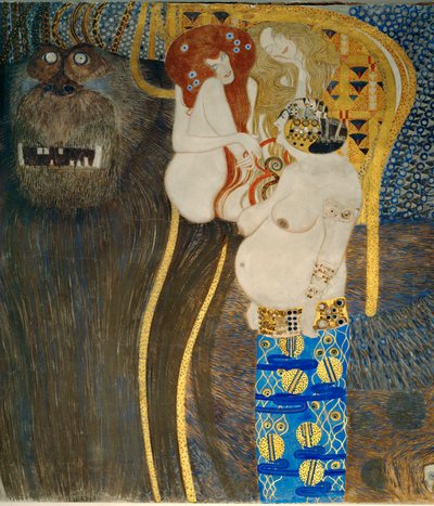 O "Friso de Beethoven", pormenor de Gustav Klimt