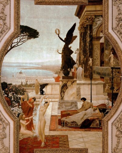 O teatro em Taormina, 1884-1888 de Gustav Klimt