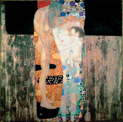The Three Ages of the Woman Painting de Gustav Klimt (1862-1918) 1905 Dim. 180x180 cm Roma, Galleria Nazionale d