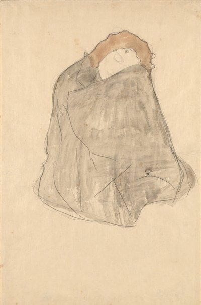 Mulher sentada, 1908-1909 de Gustav Klimt