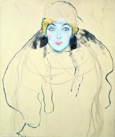 Cabeça da mulher Cabeça da mulher, 1917 de Gustav Klimt