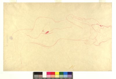 Zwei liegende weibliche Akte in Umarmung de Gustav Klimt
