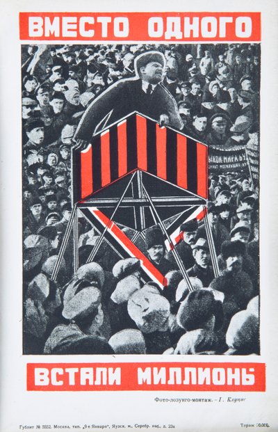 Vladimir Lenin, ca 1934. de Gustav Klutsis