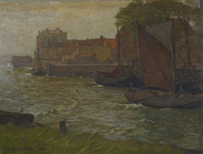 No porto de Veere de Gustav Schönleber