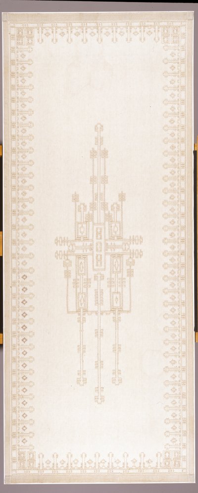 Painel de cortina, c.1908 (algodão e linho) de Gustav Stickley