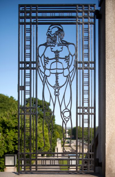 Portão de entrada para o Parque das Esculturas (ferro) de Gustav Vigeland