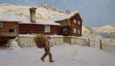 De Sandbu Farm (óleo sobre tela) de Gustav Wentzel
