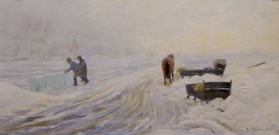 Corte de gelo em Bondivann de Gustav Wentzel