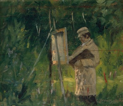 Pintor junto ao cavalete de Gustav Wentzel