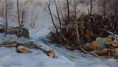 Paisagem de inverno de Gustav Wentzel