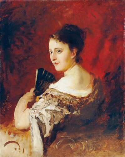 Theresia Fritz com cerca de 18 anos de idade de Gustav Wertheimer