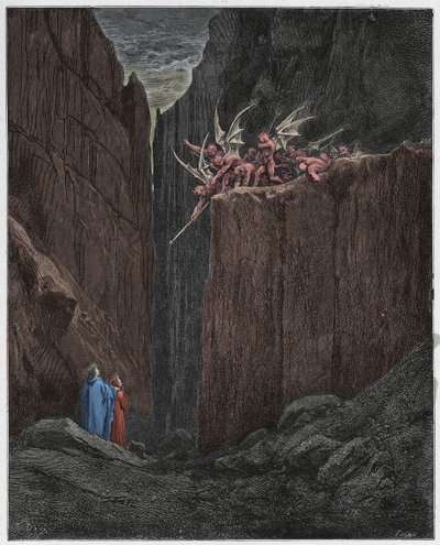 Inferno, Canto 31: Efialtes (Ephialte) em algemas entre os