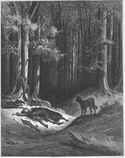 Le loup et le chasseur - O lobo e o caçador - de 