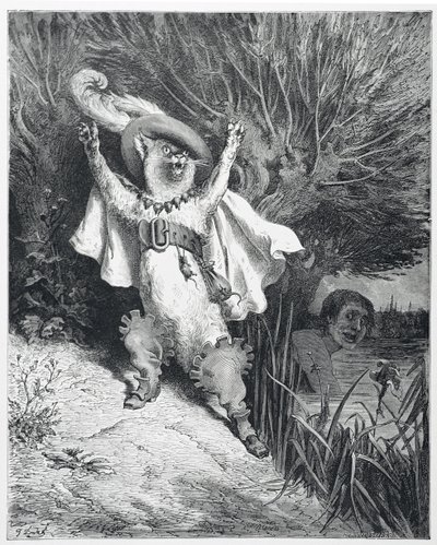 Gato de Botas de Gustave (after) Dore