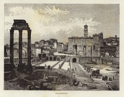 O Fórum Romano de Gustave Bauernfeind