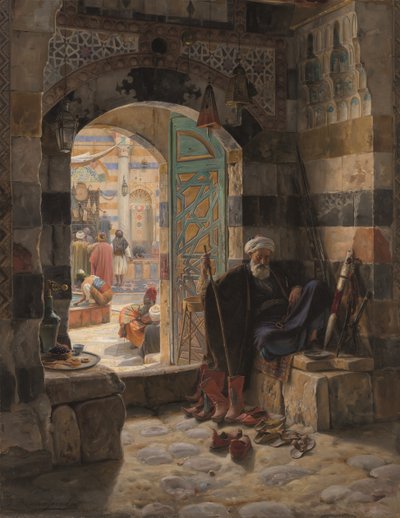Guardião da Mesquita, Damasco de Gustave Bauernfeind