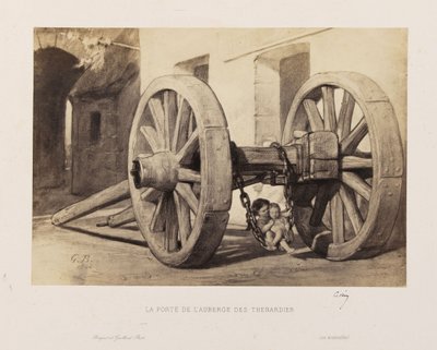Gustave Brion - A porta da estalagem Thénardier de Gustave Brion