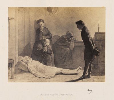 Gustave Brion - Morte do Coronel Pontmercy de Gustave Brion