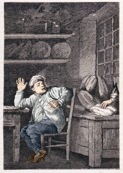 Le vol de Jean Valjean - em "Les Misérables" de Victor Hugo, doente. de Brion, ed. Hetzel e Lacroix de Gustave Brion