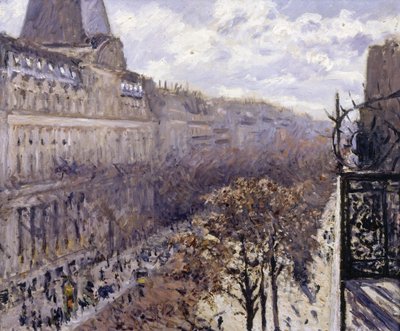 Avenida dos italianos, 1880. de Gustave Caillebotte