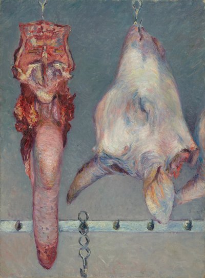 Cabeça de bezerro e língua de boi de Gustave Caillebotte