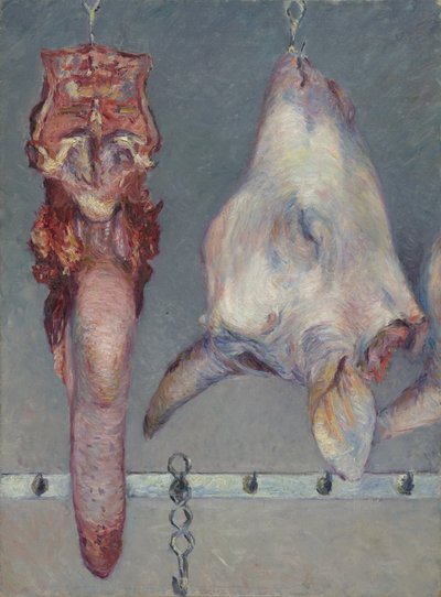 Cabeça de bezerro e língua de boi, c.1882 de Gustave Caillebotte