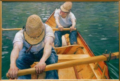 Remo remadores no Yerres de Gustave Caillebotte