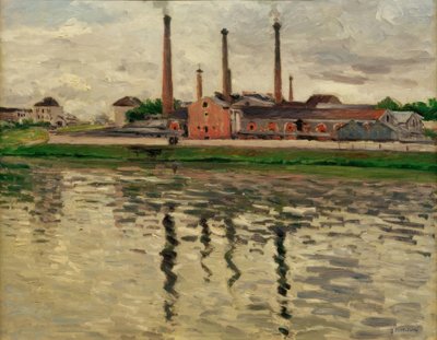 Fábricas em Argenteuil de Gustave Caillebotte