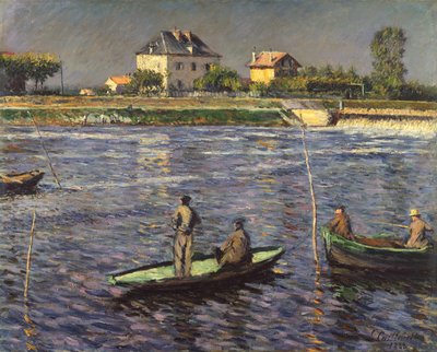 Pescadores no Sena de Gustave Caillebotte