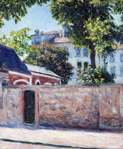 Casas em Argenteuil - Pintura de Gustave Caillebotte (1848-1894) de Gustave Caillebotte