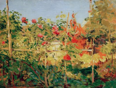 Jardim em Trouville de Gustave Caillebotte