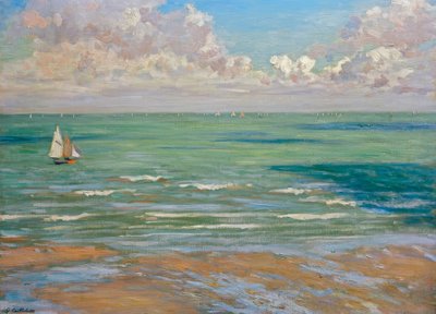 Marine (de Marine, regata em Villers) de Gustave Caillebotte