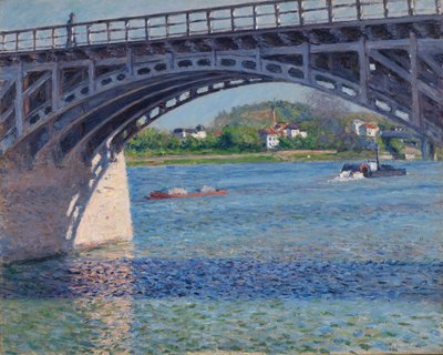 A ponte de Argenteuil e o Sena de Gustave Caillebotte