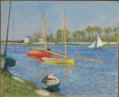 O Sena em Argenteuil, 1882 de Gustave Caillebotte