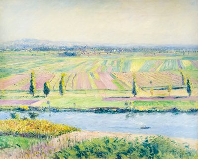 A planície de Gennevilliers das colinas de Argenteuil de Gustave Caillebotte
