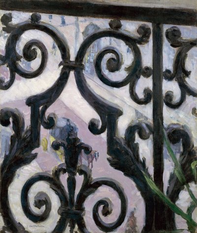 Vue depuis le balcon - Vista de uma varanda - Pintura de Gustave Caillebotte (1848-1894) de Gustave Caillebotte