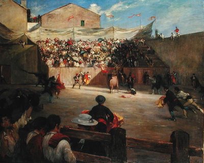 Luta de Treinamento em Biscaia, 1888 de Gustave Colin