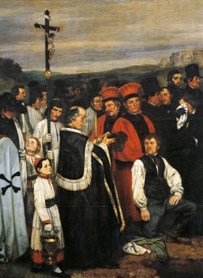 Um enterro em Ornans de Gustave Courbet
