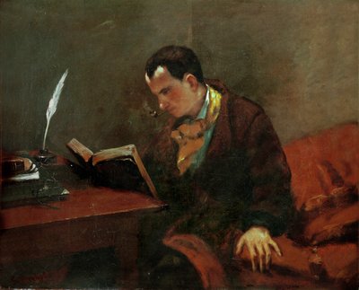 Charles Baudelaire, poeta francês (óleo sobre tela) de Gustave Courbet