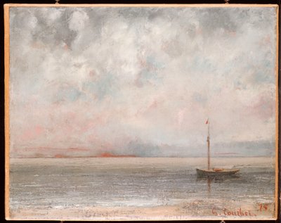 Nuvens no lago de Genebra, 1875 de Gustave Courbet